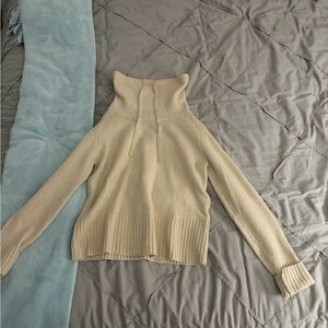 CAbi Women's Beige Turtleneck Sweater